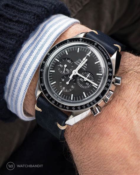 omega speedmaster tropic strap|Omega Speedmaster leather strap price.